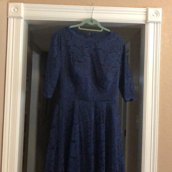Navy lace evening dress. “Mother of the Bride” - Picture 3 of 4